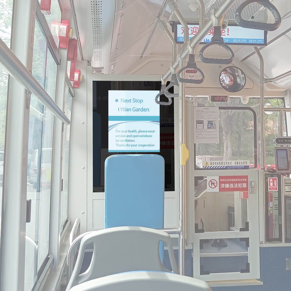 In-Bus Announcement Display